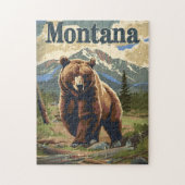 Montana Brown Bear Puzzle (Vertikal)