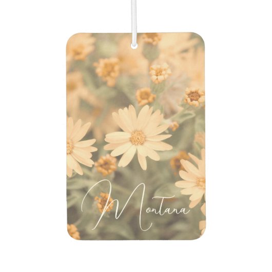 Montana Burnt Orange Wildblume Air Freshener Autolufterfrischer (Vorderseite)