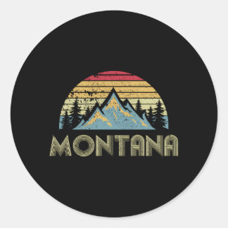 Montana Camping Wandern Runder Aufkleber