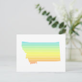 Montana Chill Fade Postkarte (Stehend Vorderseite)