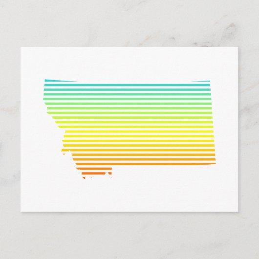 Montana Chill Fade Postkarte (Vorderseite)