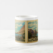 Montana Coffee Tasse Glacier Park Vintage Reisen (Mittel)