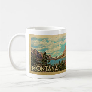 Montana Coffee Tasse Glacier Park Vintage Reisen