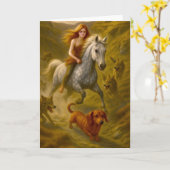 Montana Coulees Nellie und Charlie Karte (Gelbe Blume)