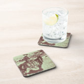 Montana-Cowboy, c.1880 (b/w Foto) Getränkeuntersetzer (Rechte Seite)