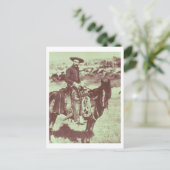 Montana Cowboy, c.1880 (b/w Foto) Postkarte (Stehend Vorderseite)