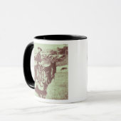 Montana-Cowboy, c.1880 (b/w Foto) Tasse (Vorderseite Links)