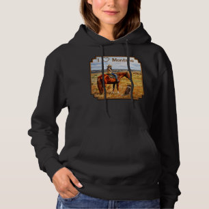 Montana Cowgirl am Reitpferd Hoodie