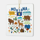 Montana Custom Family Trip Christmas Keramikornament (Links)