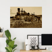 MONTANA-DAMPFTRAKTOR POSTER (Heimbüro)