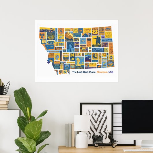 Montana: Das letzte Poster am besten Platz (Heimbüro)