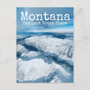Montana Das letzte Winterschneegebirge der Großsta Postkarte