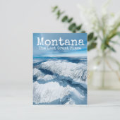 Montana Das letzte Winterschneegebirge der Großsta Postkarte (Stehend Vorderseite)