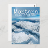 Montana Das letzte Winterschneegebirge der Großsta Postkarte (Vorne/Hinten)