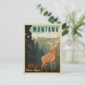 Montana Deer | majestätisch, magisch Postkarte (Stehend Vorderseite)