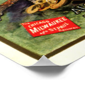 Montana Eisenbahn-Poster Poster (Ecke)