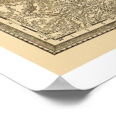 Montana Eisenbahnkarte 1881 Poster (Ecke)