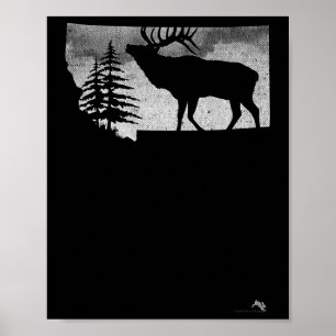 Montana-Elchjäger Poster