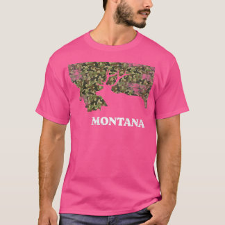 Montana Elk Deer Jagd Camouflage Montana Hunter T-Shirt