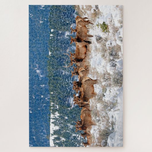 Montana Elk Herd Puzzle (Vertikal)