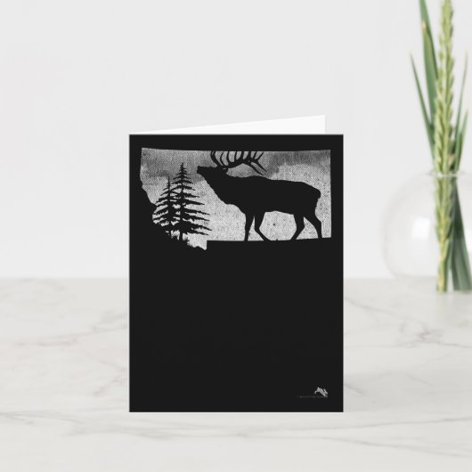 Montana Elk Hunter Karte (Vorderseite)