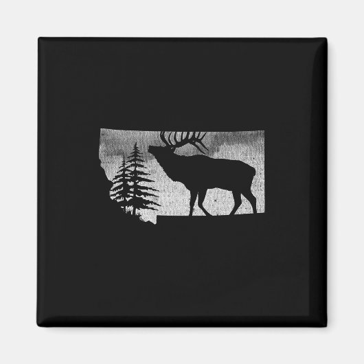 Montana Elk Hunter Magnet (Vorne)
