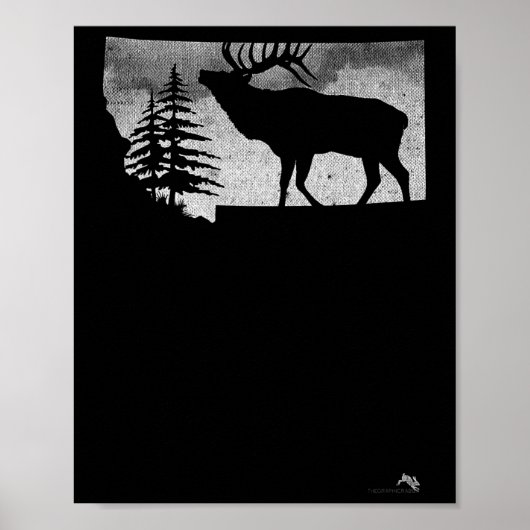 Montana Elk Hunter Poster (Vorne)