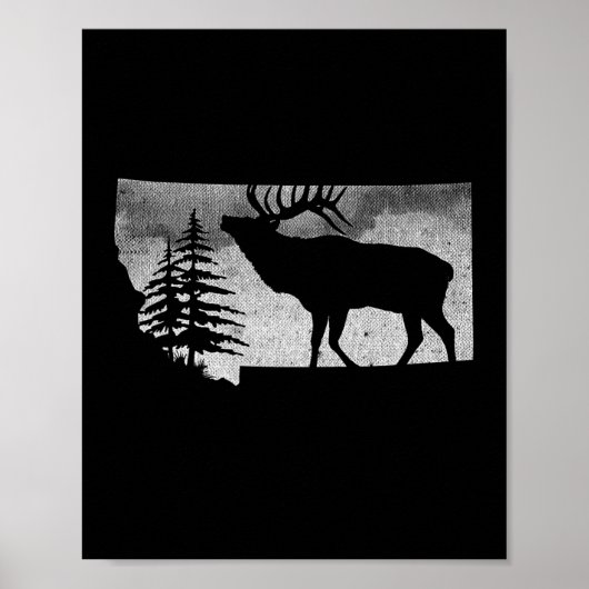 Montana Elk Hunter Poster (Vorne)