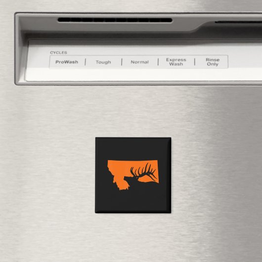 Montana Elk Junting Magnet (In Situ (Geschirrspüler))