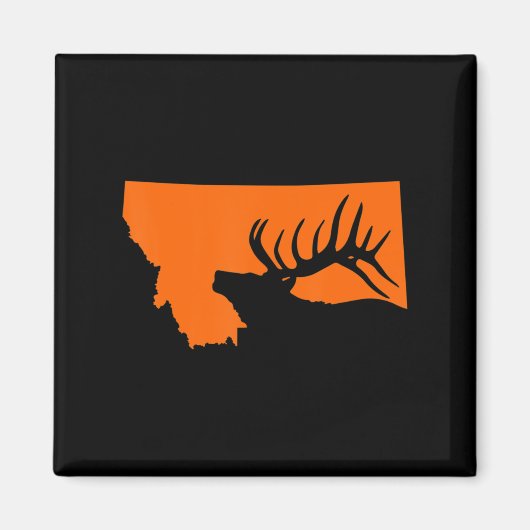 Montana Elk Junting Magnet (Vorne)