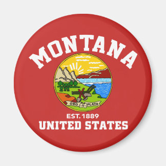 Montana Est 1889 USA Staat Independence Day Magnet