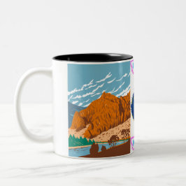 Montana Explorer Tasse: Sip mit Landschaftlichem M Zweifarbige Tasse