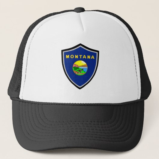 Montana-Fahne Truckerkappe (Vorderseite)