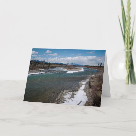 Montana-Feiertags-Fluss Feiertagskarte (Vorderseite)