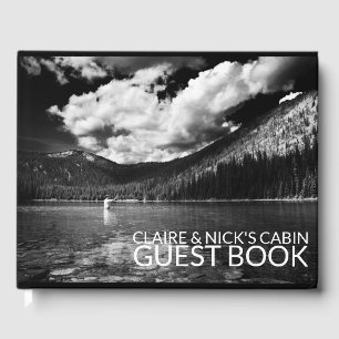 Montana Fisherman — Personalisierte Berghütte Gästebuch