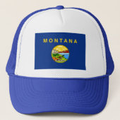 Montana Flag Hat Truckerkappe (Vorderseite)
