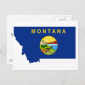 Montana Flag Karte (Vorne/Hinten)