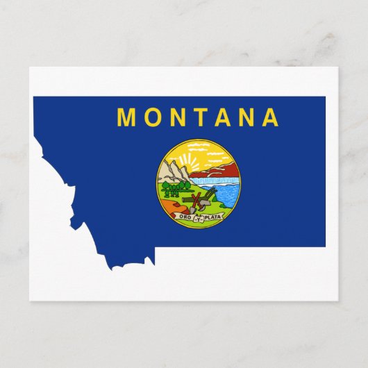 Montana Flag Karte (Vorderseite)