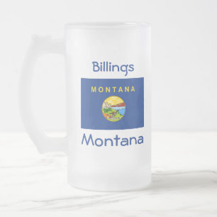 Montana Flag Karte Stadt Tasse