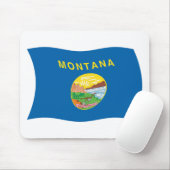 Montana Flag Mousepad (Mit Mouse)