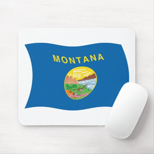 Montana Flag Mousepad (Mit Mouse)