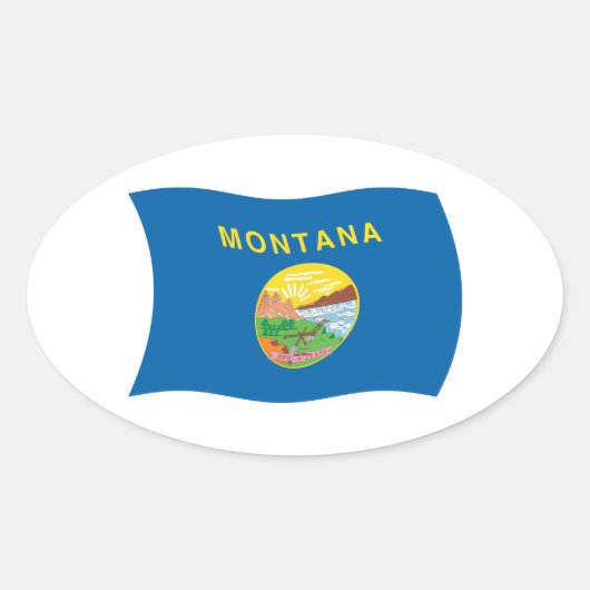 Montana Flag Sticker (Vorderseite)