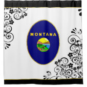 Montana-Flagge Duschvorhang (Vorderseite)