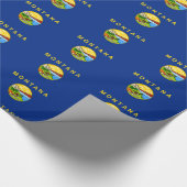 Montana-Flagge Geschenkpapier (Ecke)