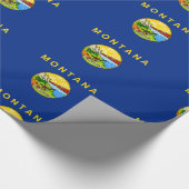Montana-Flagge Geschenkpapier (Ecke)