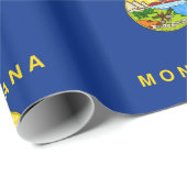 Montana-Flagge Geschenkpapier (Rolleneckpunkt)