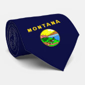 Montana-Flagge Krawatte (Gerollt)