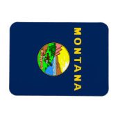 Montana-Flagge Magnet (Horizontal)