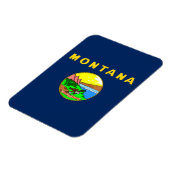 Montana-Flagge Magnet (Linke Seite)