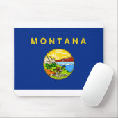 Montana-Flagge Mousepad (Mit Mouse)